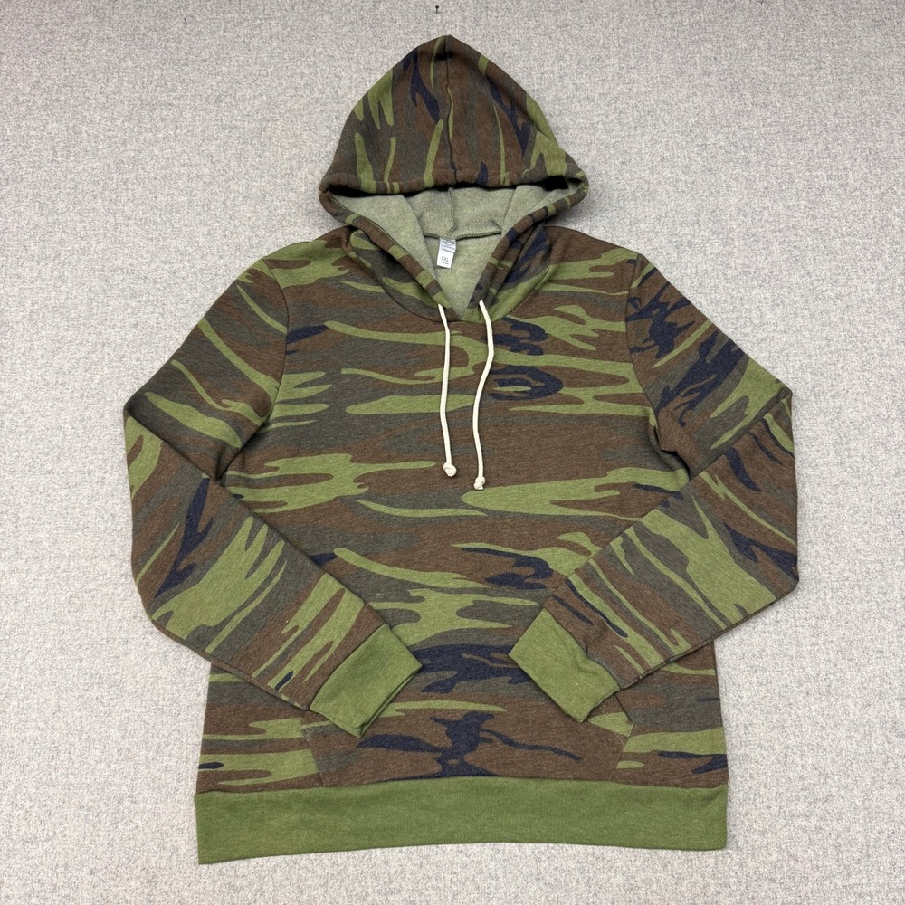 Alternative | Camo Hoodie | XXL | Green | Pullover Drawstring Kangaroo 2824